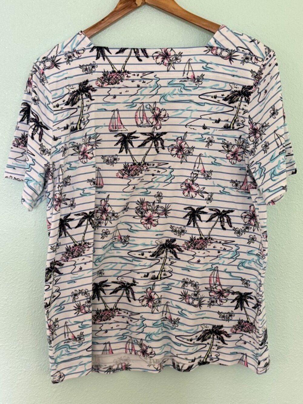 Coral Bay Tropical Short Sleeve T-Shirt Size XL - Picture 5 of 6